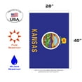 thumbnail image 2 of Toland Home Garden Kansas State Flag House Flag, 2 of 5