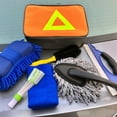 thumbnail image 5 of Car Wash Kit | 7-Piece Auto Detailing Supplies Set with Storage Bag | Includes Towel, Sponge, Tire Brush, Wax Brush, Crevice Brush, Squeegee | Interior & Exterior Cleaning Tools | 30x20x10cm, 5 of 5