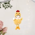 thumbnail image 2 of CoreLiving Crochet Chicken Hanging Plushie with Round Belly and Egg Accent for Easter Holiday Scene Decoration Positive Emotional Support Pals Stress Relief Gift, 2 of 6