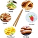 thumbnail image 1 of Pinzas de bambú para utensilios de cocina, pinzas de bambú reutilizables para tostadas, kimchi, frutas y té, 3 piezas, 18 cm, 1 of 5