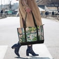 thumbnail image 4 of FORMRS Canvas Laptop Tote Bag for Women with 15.6" Computer Compartments Shoulder Handbag, Window Plants, 4 of 7