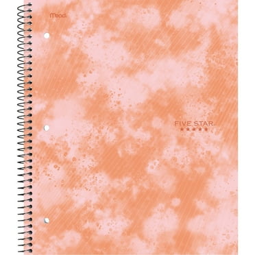 Five Star 1 Subject College Ruled Spiral Notebook Pink
