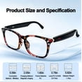 thumbnail image 6 of AI Smart Glasses for Men Women, Deepseek R1 & Gemini-2.5 AI Assistant, 164 Languages Support, Bluetooth 5.3, Music Playback, Hands-Free Calling, IP67 Waterproof, Physical Photochromic Lenses, 6 of 9