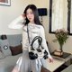 thumbnail image 3 of 1102y2k Bolso Hombro Mano Con Cadena Estrellas Empalmadas Lona Sweet Cool Hot Girl (estilo 2), 3 of 9