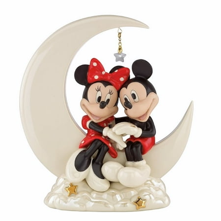 - Lenox Fine China Over The Moon For Minnie Figurine with Gold Accents