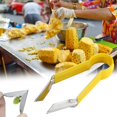 thumbnail image 1 of 2PCS Clips Multifunctional Pineapple Eye Remover 2024 New Stainless Steel Pineapple Lid And Slicer Strawberry Lid Tool Kitchen Pineapple Strawberry Stem Remover Tool 2PCS Yellow, 1 of 7