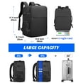 thumbnail image 4 of Besttravel 45L Expandable Laptop Backpack, 17" Travel Backpack with USB Port, Business Backpack for Men and Women Laptop Carry On Backpack, Waterproof Large Daypack Travel Bag for Collge Work, 4 of 8