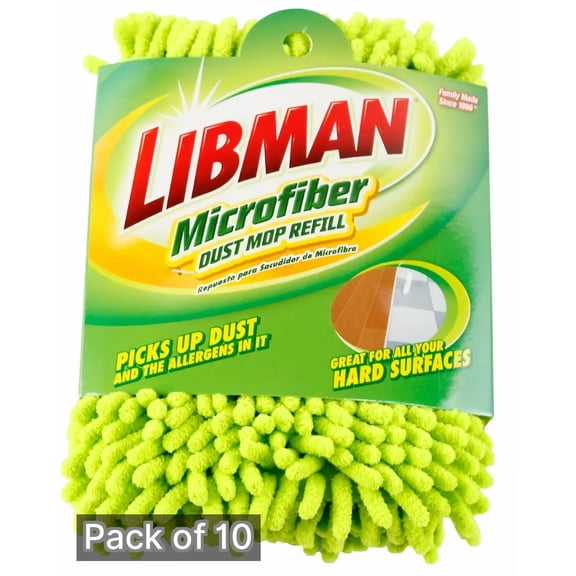 Libman Microfiber Dust Mop Refill (Pack of 10)