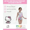 thumbnail image 4 of Hello Kitty Rainbow UPF 50+ One Piece Bathing Suit Little Kid to Big, 4 of 5