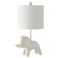 thumbnail image 4 of SAFAVIEH Ellie 20 in. Elephant White Ceramic Table Lamp with 100% White Cotton Shade, 4 of 6