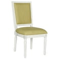 thumbnail image 3 of SAFAVIEH Buchanan Rectangular Side Chair, Spring Green/Cream, Set of 2, 3 of 9