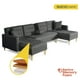 thumbnail image 2 of Sala Modular Doble Chaise Makora Marietta con Memory Foam Color Oxford Lino Respaldo Reclinable de 3 Posiciones, 2 of 7