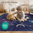 thumbnail image 4 of ODIKA 8'x10' Washable Area Rug Night Sky Design With Planets And Cosmic Swirls Space Galaxy Star Playful for Dining Room, Large Office, Lounge, Non-Slip Chair-Friendly Mat, 4 of 7