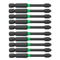 thumbnail image 2 of Juego de 10 puntas de destornillador magnético de impacto con ranura cruzada de aleación S2 70 mm, 2 of 8