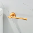 thumbnail image 2 of Wall-Mounted Single Arm Toilet Paper Holder in Gold, 2 of 6