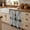 Off-White, variant on Farmhouse Gate Cabinet Curtains for Kitchen 32"W x 55"L, Vintage Country Grey Farmhouse Door Pantry Curtain Skirt Magic Tape Short Curtains Decor Privacy Panel for Utility Closet Bathroom