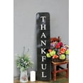 thumbnail image 2 of Parisloft Thankful Embossed Metal Printing Wall Sign Décor（Black）, 2 of 6