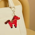 thumbnail image 1 of Llavero de peluche con la mascota del Año de los Caballos, ideal para colgar en mochilas, carteras o como decoración de regalo., 1 of 6