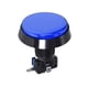 thumbnail image 4 of Juego de botón pulsador redondo de 60 mm, interruptor iluminado LED de 12V con microinterruptor para arcade de video azul, 1 pieza, 4 of 5