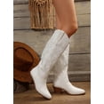 thumbnail image 4 of Western Style Embroidered Retro Knight Boots Trendy Outdoor Spring/autumn Footwear, 4 of 4