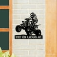thumbnail image 4 of Handmadetneonsign Personalized Quad Bike Home Number Metal Sign, Quad Bike Address Metal Sign, 4 of 5