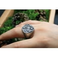 thumbnail image 5 of Roarsilver Dragon Seal Elegance: 925 Sterling Silver Dragon Symbol Ring | 7.5, 5 of 5