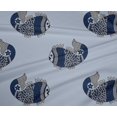 thumbnail image 4 of oneOone Polyester Lycra Fabric Fish Block Print Fabric By The Yard 56 Inch Wide, 4 of 4