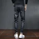 thumbnail image 4 of Pantalones con bolsillos, vaqueros para hombre, pantalones vaqueros ajustados para hombre, pantalones vaqueros elásticos ajustados, ajustados, estilo coreano de otoño 2024, casual, 4 of 5