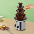 thumbnail image 4 of TFCFL 110V 170W Electric 4 Tier Mini Chocolate Fondue Fountain Maker Machine Home Party Wedding Use Cook, 4 of 14