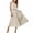 Khaki, variant on ZToonmas Women's Striped Crop Top and A-Line Midi Skirt Set Sleeveless Two-Piece Outfit for Spring and Summer