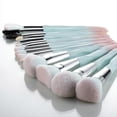 thumbnail image 4 of Pink blue gradient makeup brushes and makeup sponges set makeup brushes set natural synthetic eye shadow foundation make-up brush set professional mak, 4 of 4