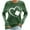 Green b02, variant on St Patricks Day Shirts for Women Irish Shamrocks Clovers Graphic T-Shirt Holiday Party Casual Long Sleeve Tunic Tops Green M