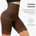 thumbnail image 4 of Women Solid Suspender BodySuit Shaping Button Waist Support Crotch Pants Shorts for Women High Waist Tops Long Length plus Size Waste Trainers for Women Seamless Garter Corset plus Size Women Bodysuit, 4 of 8