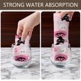 thumbnail image 4 of 2 Pcs Funny Kitchen Towels,Pink Halloween Black Cats Ghosts and Pumpkins Microfiber Dish Towels,Kitchen Tea Towels,Kitchen Towel Set (18" X 26"), 4 of 7