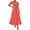 Floral Orange Pink, variant on PRETTYGARDEN Womens Summer Puff Short Sleeve Maxi Dress Square Neck Smocked Tiered Ruffle A Line Long Flowy Beach Dresses