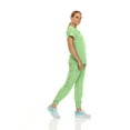 thumbnail image 5 of Hey Collection Womens Stretch Colorful V-Neck Jogger Scrubs Set, Medical Nursing Tops with Four Pocket Scrubs Jogger Pants, 5 of 5