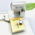 thumbnail image 3 of SPRING PARK Mini Holy Bible Keyring Silver Bag Purse Keychain Charms Pendant, 3 of 7