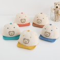 thumbnail image 2 of Gorra de béisbol con dibujo de oso para bebé, gorro de sol suave con visera para exteriores, Verano Fivean unisex, 2 of 2