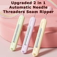 thumbnail image 2 of 2-in-1 Needle Threader Seam Ripper Hand Sewing Automatic Needle Threading Tools, 2 of 5