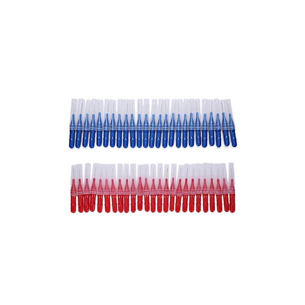 Seitruly 50 Pieces Hygiene Interdental Brush Tooth Household Stainless Removes Soft Health Floss Toothpick Sticks Head Supplies Steel Type3 NO3