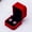 Red, variant on Opvise Velvet Engagement Wedding Earring Ring Pendant Jewelry Display Box Gift Case
