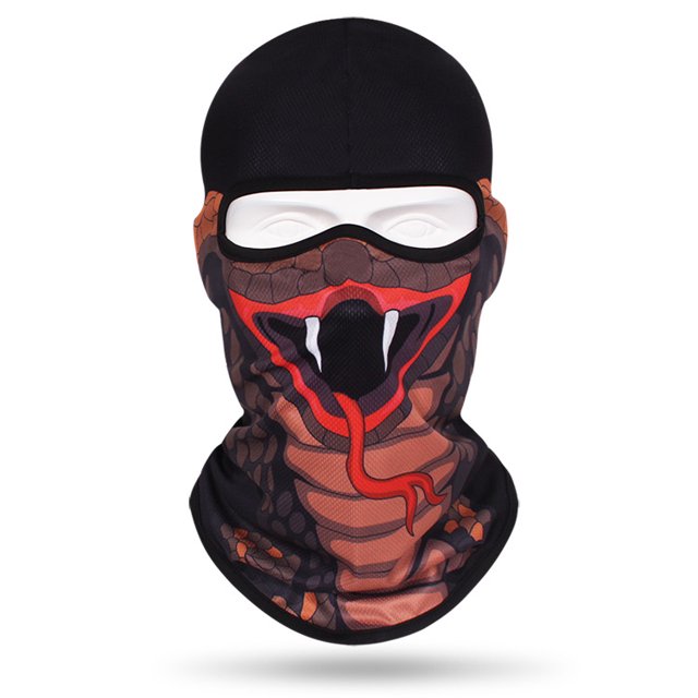 Gorro de ciclismo al aire libre para hombres y mujeres Gorro divertido para animales (Cobra)
