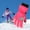 Pink, variant on Toddler Girls Boys Snow Gloves Kids Ski Winter Gloves Windproof Children Warm Gloves