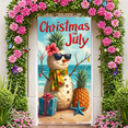 thumbnail image 5 of Tropical Pineapple Christmas Banner Summer Holiday Decorative Beach Scene for Party Celebration Beach Vacation, 5 of 8