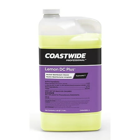 Coastwide Professional? Disinfectant Lemon DC Plus Concentrate for ExpressMix, 2/Pack, 3.25L - CW0453EM-A