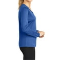 thumbnail image 3 of Mafoose Women's Long Sleeve Competitor V-Neck Tee True Royal Small, 3 of 5