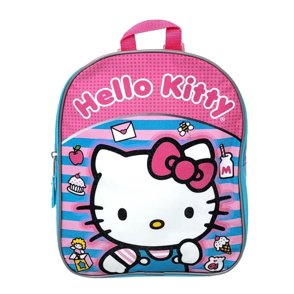Sanrio Hello Kitty Sweets Backpack 11" Pink Teal Candy