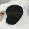 thumbnail image 3 of LUOGENLI Hats Silk Lined Winter Hats for Women with Long Hair Women's Papyrus Balloon Hat Plain Peaked Hat Sun Hat Bread Flat Hat Newsboy Hat Fishing Hats for Men Baseball Cap Black One Size, 3 of 3