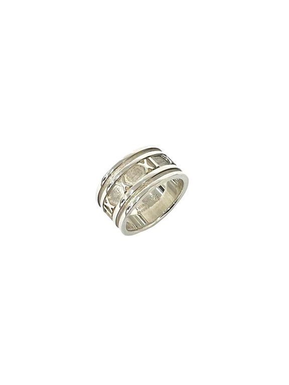 Pre-Owned TIFFANY&Co. Tiffany Vintage Atlas Ring, Sterling Silver 925, Accessory, 80725