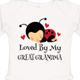 thumbnail image 4 of Inktastic Loved by My Great Grandma Girls Long Sleeve Baby Bodysuit, 4 of 5
